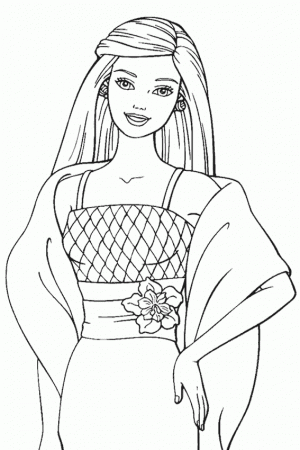 barbie doll coloring pages - High Quality Coloring Pages