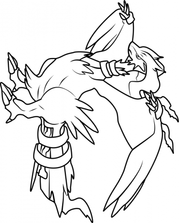 Reshiram Pokemon Coloring Page - Free Printable Coloring Pages for Kids