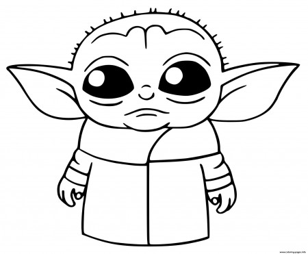 Baby Yoda Star Wars Coloring Pages Printable
