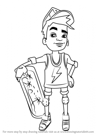 Learn How to Draw Nick from Subway Surfers (Subway Surfers) Step by Step :  Drawing Tutorials