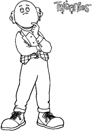 Max Tweenies is Thinking Coloring Pages | Best Place to Color