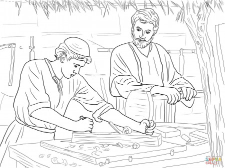 Jesus Raises Widow's Son coloring page | Free Printable Coloring Pages