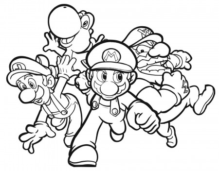 Mario kart coloring pages to download and print for free