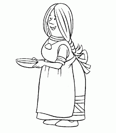 Vicky The Viking Characters Coloring Pages