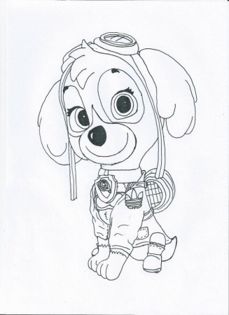 Paw Patrol Coloring Pages Everest