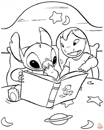 Lilo and Stitch Coloring Pages - Free Printables - GBcoloring