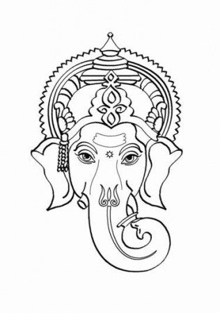 Drawings Hindu Mythology: Ganesh (Gods and Goddesses) – Printable coloring  pages