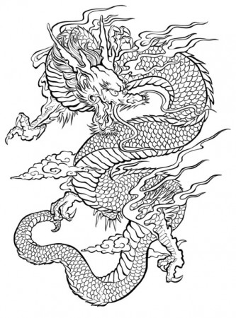 Free Dragon Coloring Page to Print (Adult Coloring) - Craftfoxes