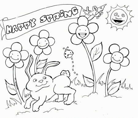 Printable Spring Coloring Pages for Pinterest