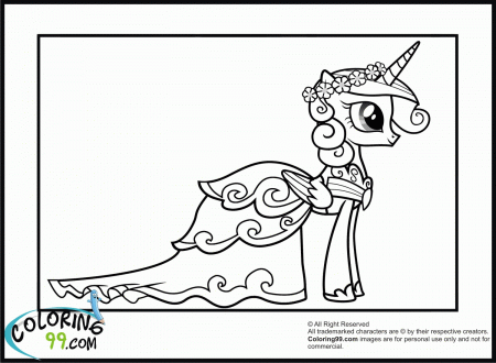My Little Pony Princess Cadence - Coloring Pages for Kids and for ...