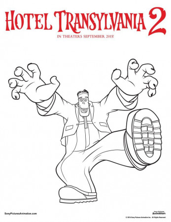 coloring page Hotel Transylvania - Jonathan | Coloring pages ...