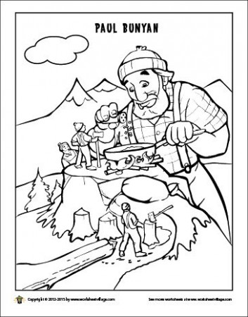 Tall Tale Coloring Page