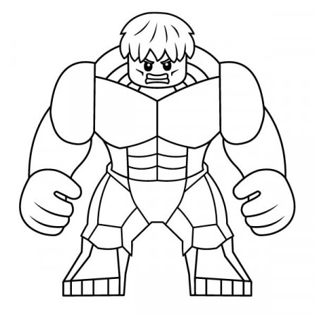 Lego Hulk Coloring Page - Free Printable Coloring Pages for Kids