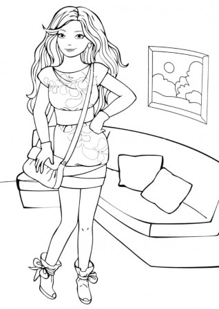 Fashion Coloring Pages - Print for free | WONDER DAY — Coloring pages for  children and adults