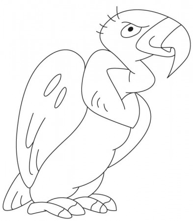 Cartoon Vulture Coloring Page - Get Coloring Pages