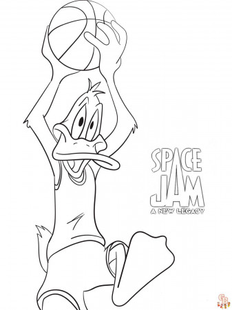 Free Printable Space Jam Coloring Pages for Kids