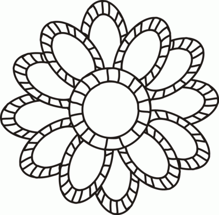Big Flower Coloring PagesKidsfreecoloring.Net | Free Download Kids ... |  Printable flower coloring pages, Coloring pages inspirational, Mandala coloring  pages