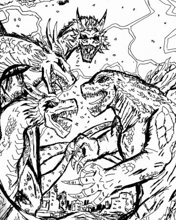 King Ghidorah Coloring Pages New ...pinterest.com