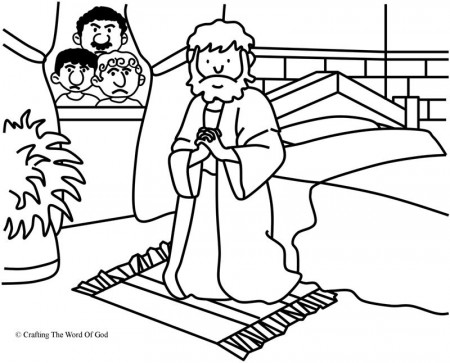 Daniel Prayed- Coloring Page « Crafting The Word Of God