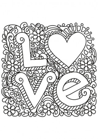 Hearts And Flowers Plant Coloring Pages Of Love Roses Printable With  Sayings For Moms Family – azspring