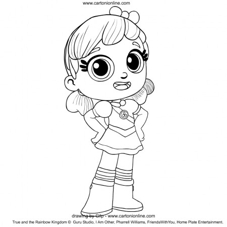 True from True and the Rainbow Kingdom coloring page