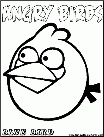 Blue Angry Birds Coloring Pages, blue bird coloring pages - Clip ...