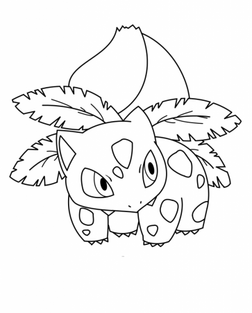 Printable Ivysaur coloring page for both aldults and kids.