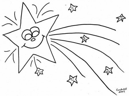 Level Shooting Star Coloring Pages - Deartamaqua