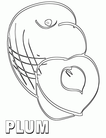 Plum coloring pages | Coloring pages to download and print