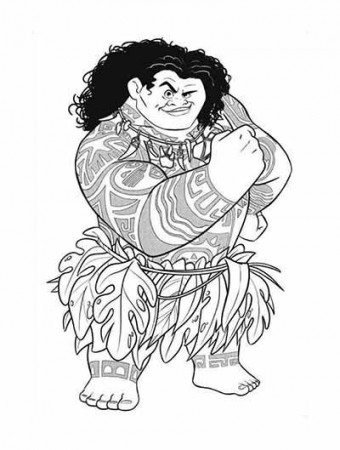 59 Moana Coloring Pages (January 2020)...Maui Coloring Pages too ...