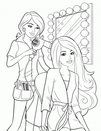 Free Barbie Coloring Pages , Download Free Clip Art, Free Clip Art on  Clipart Library