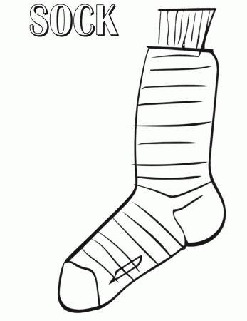 Socks coloring pages | Coloring pages to download and print