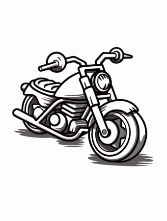 Motorcycle Coloring Pages | Hue Therapy