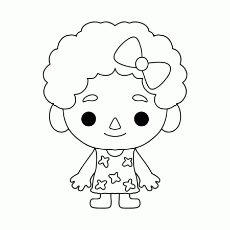 Toca Boca Baby coloring page | Coloring-for-Kids.com
