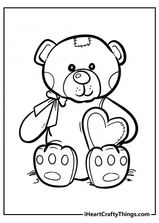 Teddy Bear Coloring Pages (100% Free ...