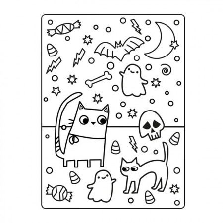 30 Halloween Coloring Book Pages Kids ...