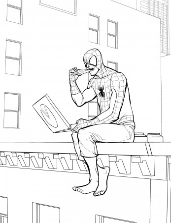 quick Spider-Verse coloring page images ...