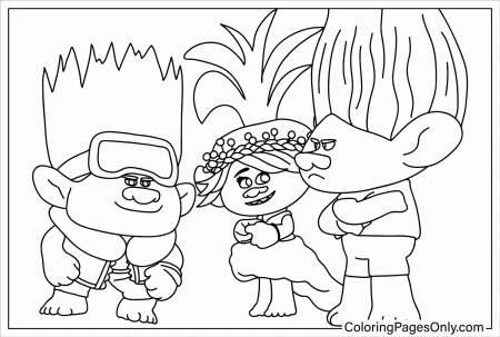 Trolls Band Together Coloring Pages to Download - Free Printable Coloring  Pages