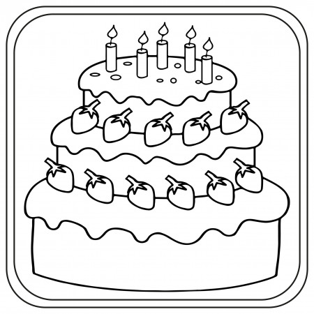 birthday cake Coloring Pages Preschool | Kindergarten | First Grade | Made  By Teachers