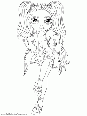 Rainbow High Doll Coloring Pages Stella Monroe - Get Coloring Pages