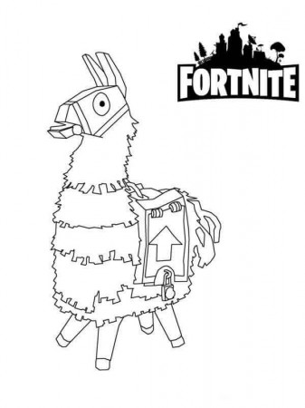 Fortnite Coloring Sheets Llama | Cool coloring pages, Disney coloring pages,  Halloween coloring pages