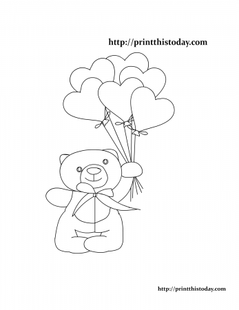 Free Printable Teddy Bear Coloring Pages