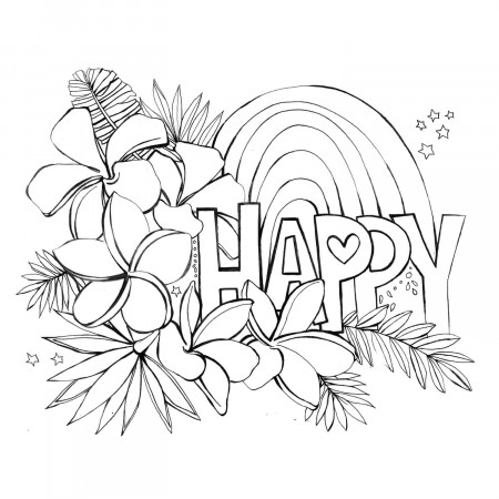 54 Printable Affirmational Coloring Pages for Adults (Free!)