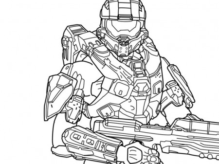 Halo Coloring Pages Printable Fun Game - Tinamaze.com