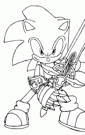 Sonic Coloring Pages To Print Free Sonic The Werehog Coloring ...