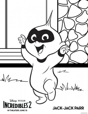 Jack Jack Coloring Page - Free Disney Incredibles 2 download