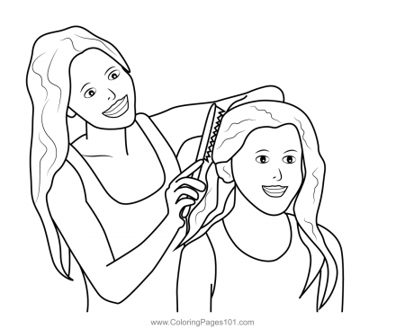 Mother Combing Daughter Hair Coloring Page for Kids - Free Mother's Day  Printable Coloring Pages Online for Kids - ColoringPages101.com | Coloring  Pages for Kids