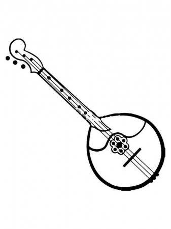 Musical Instruments coloring pages
