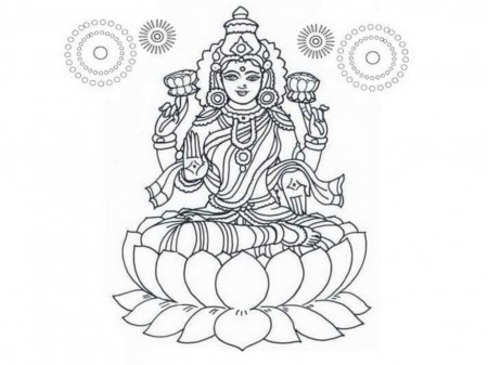 Diwali coloring pages, one of the main Indian holidays