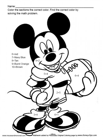 Free Math Worksheets and How-To DIY Coloring Pages - The Mouse, Monorail &  More
